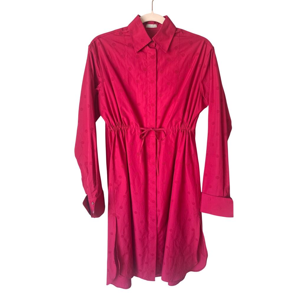 Alaia Eyelet Poplin Tunic Dress ( Authenticated ) Size 36